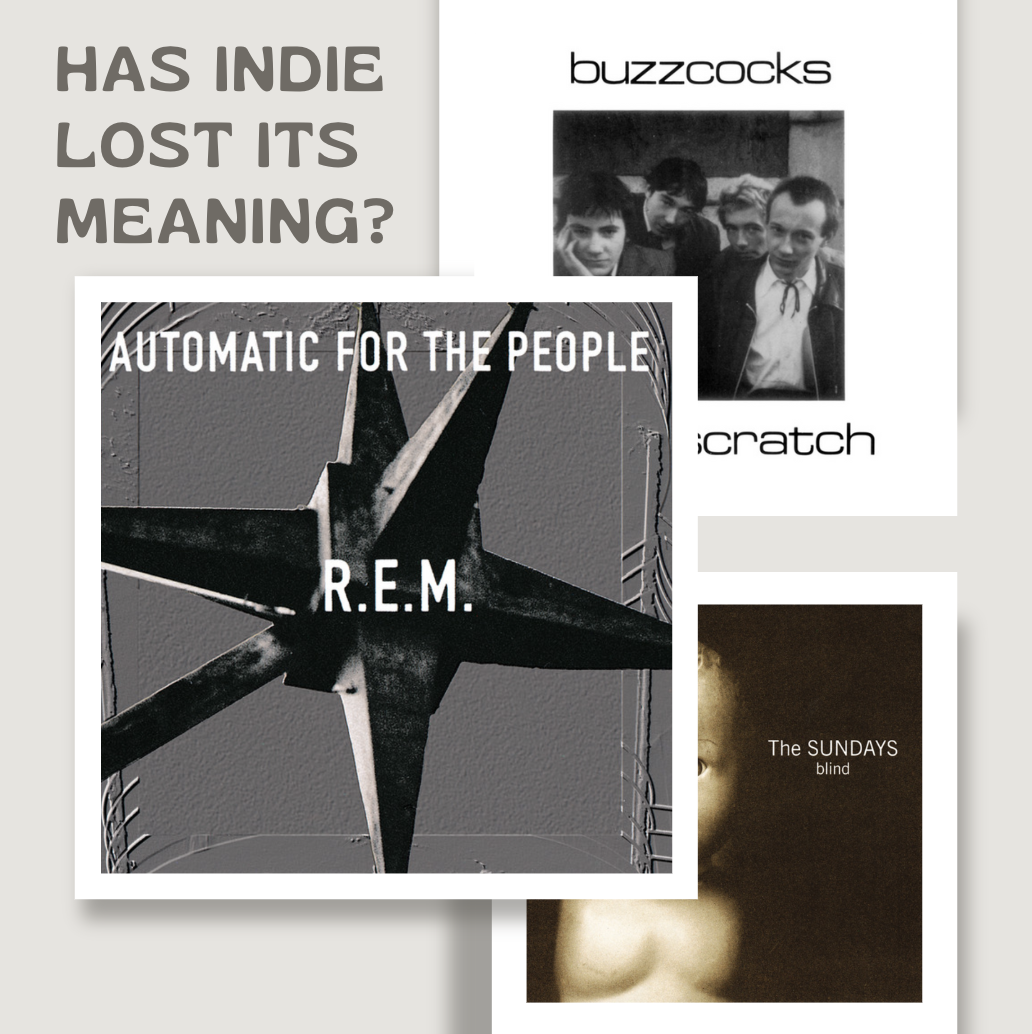 Albums top to bottom: Spiral Scratch-Buzzcocks, Automatic For The People-R.E.M., Blind-The Sundays. Graphic by Isha Savi